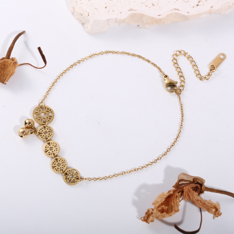 Vintage Fashion Market - 1 Piece Stainless Steel Anklet with