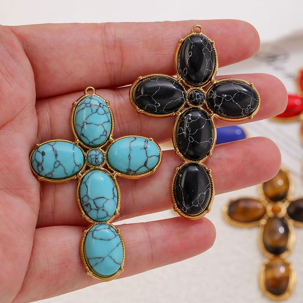 Vintage Fashion Online - Stainless Steel Charms Vintage Large Cross