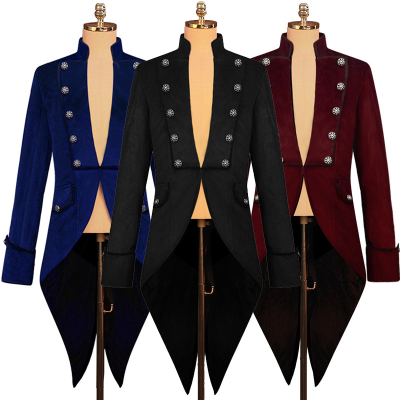 Velvet Blazer Vintage - 2025 New Halloween Velvet Fabric Tuxedo