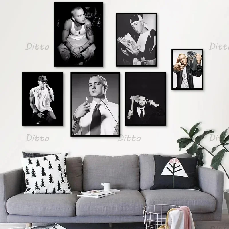 Vintage Fashion Prints For Wall - Hip Hop Rapper Singer Eminem Vintage