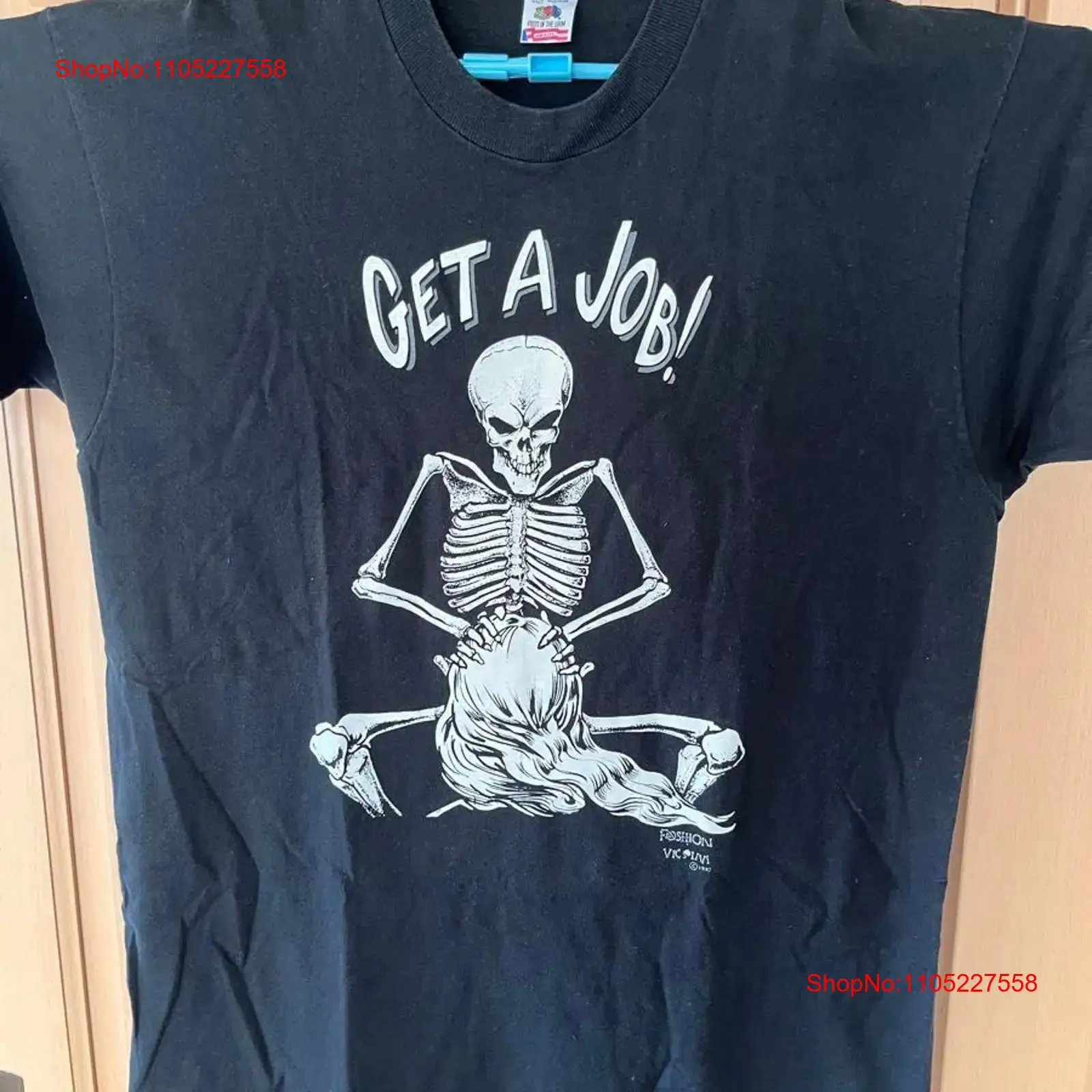 Vintage Fashion Victim - Get A Job T shirt Black