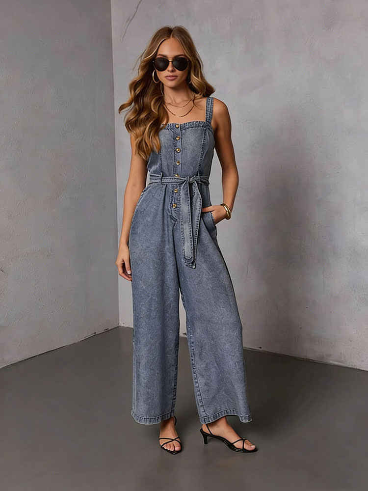 Vintage Fashion Jeans - Summer Vintage Women Denim Jumpsuits 2026