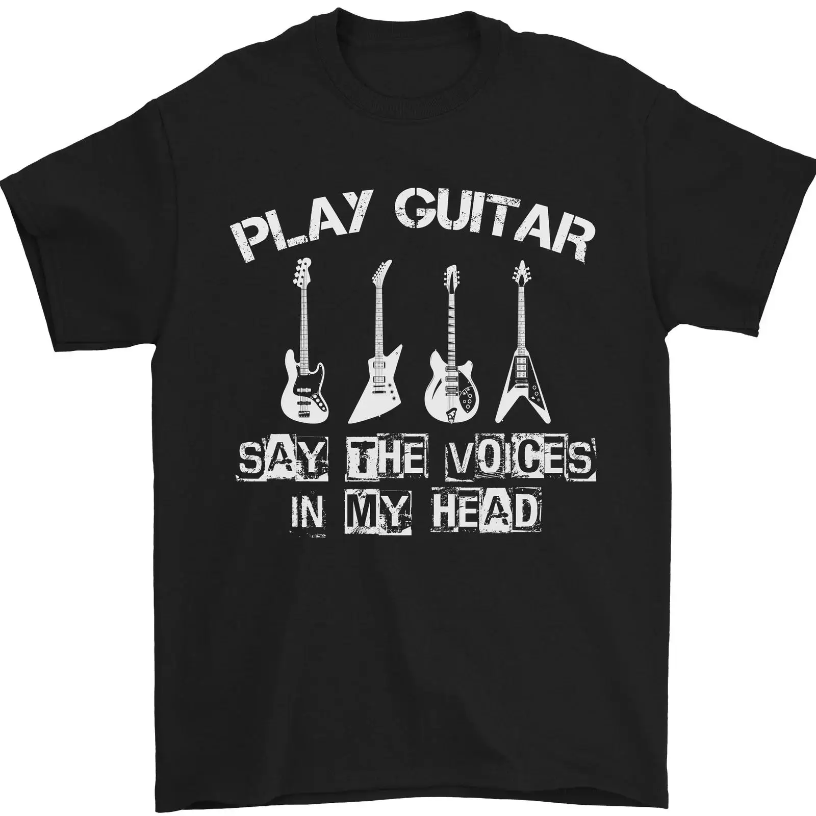 Vintage Fashion Herren - Play Guitar Say Voices in My
