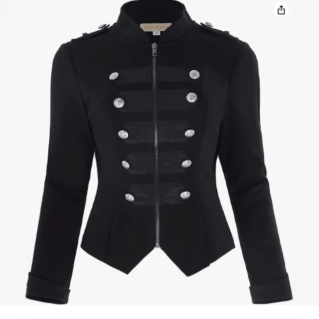 Vintage Victorian Fashion - Women gothic punk jacket Slim Fit