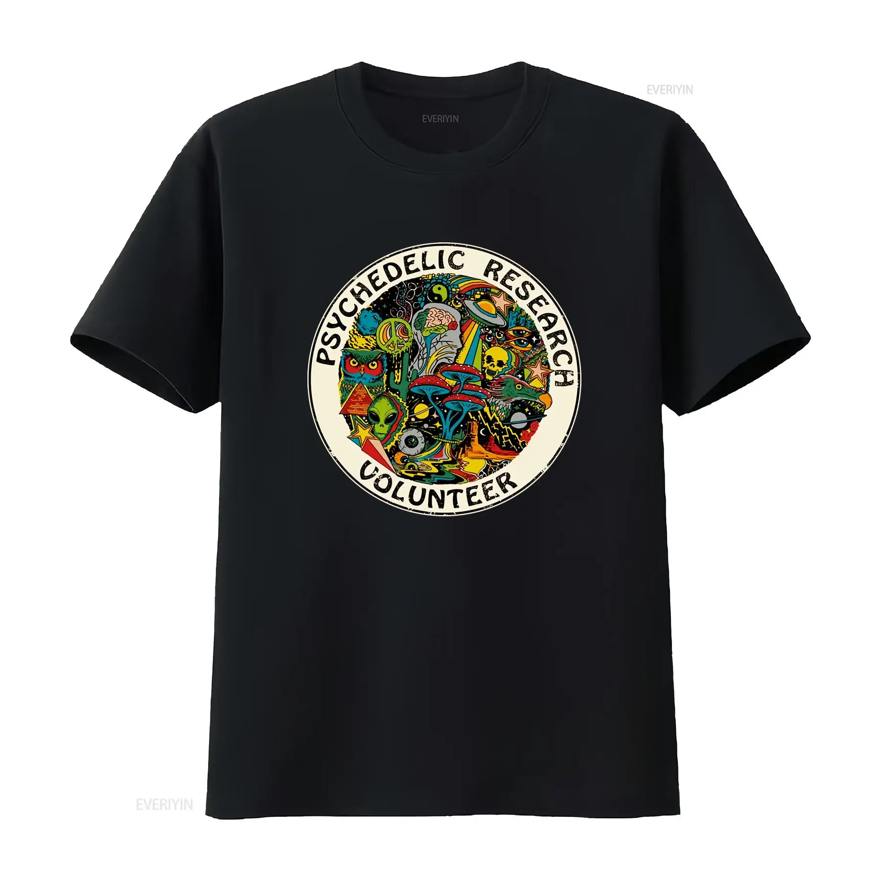 Vintage Fashion Research - Psychedelic Research Volunteer T Shirt Cool