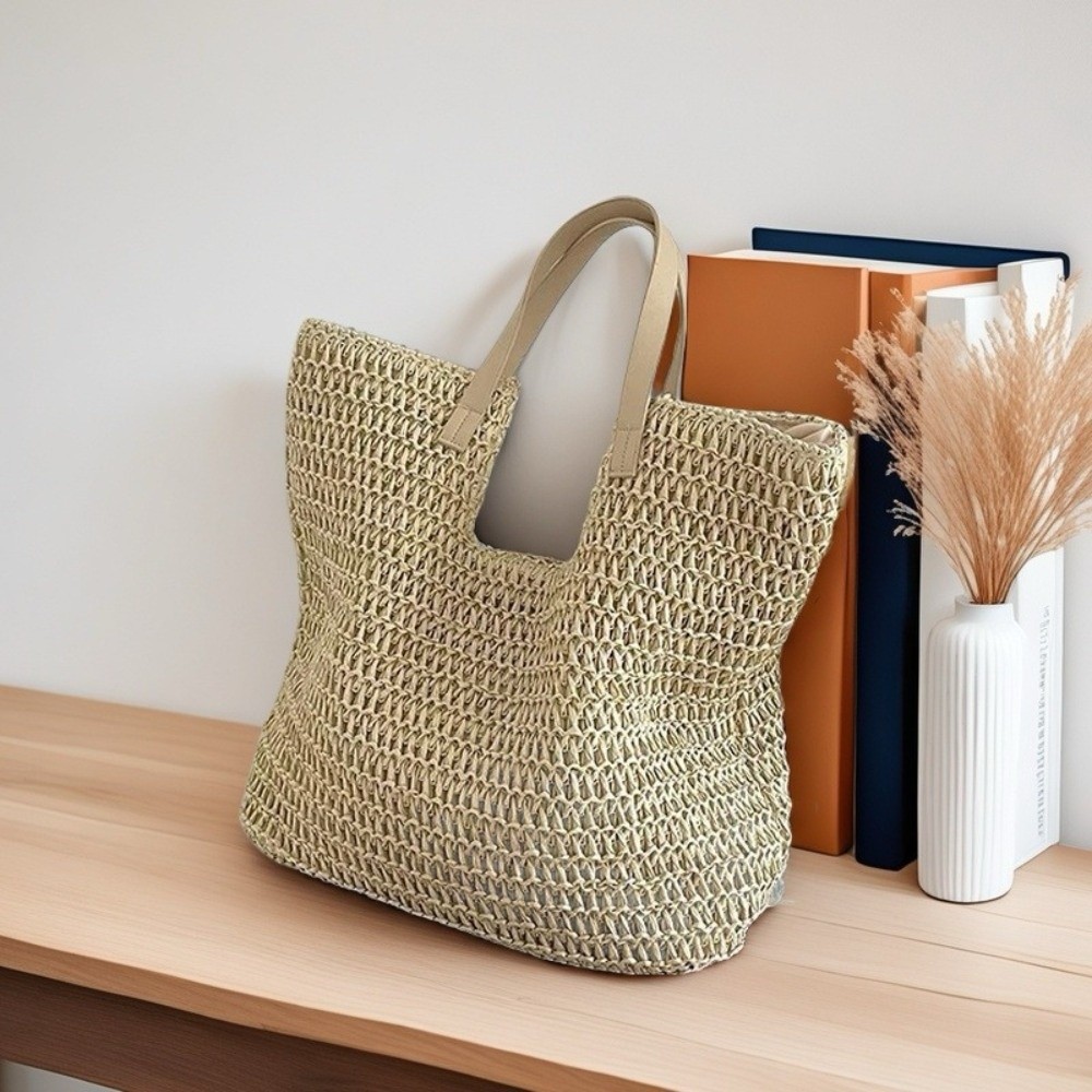 Vintage Fashion Market - Travel Vintage Style Straw Shoulder Bag