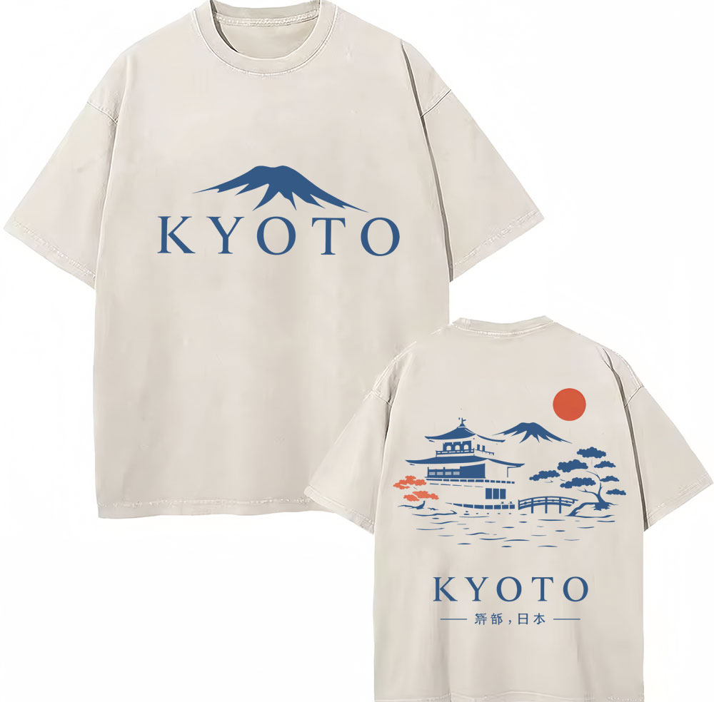 Vintage Fashion Kyoto - Washed Japanese Style Kyoto Graphic T