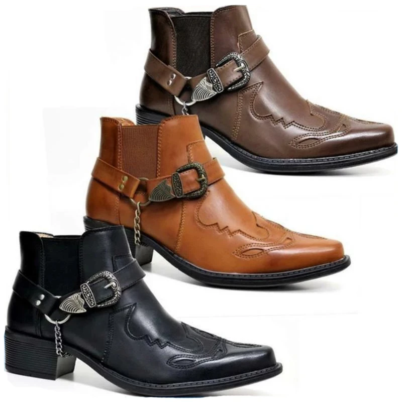 Vintage Fashion Online - Fashion 2026 Men's Vintage Cowboy Boots