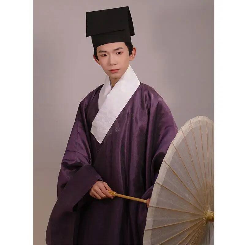Vintage Slip Dress - Traditional Hanfu Dark Flower Gauze Large