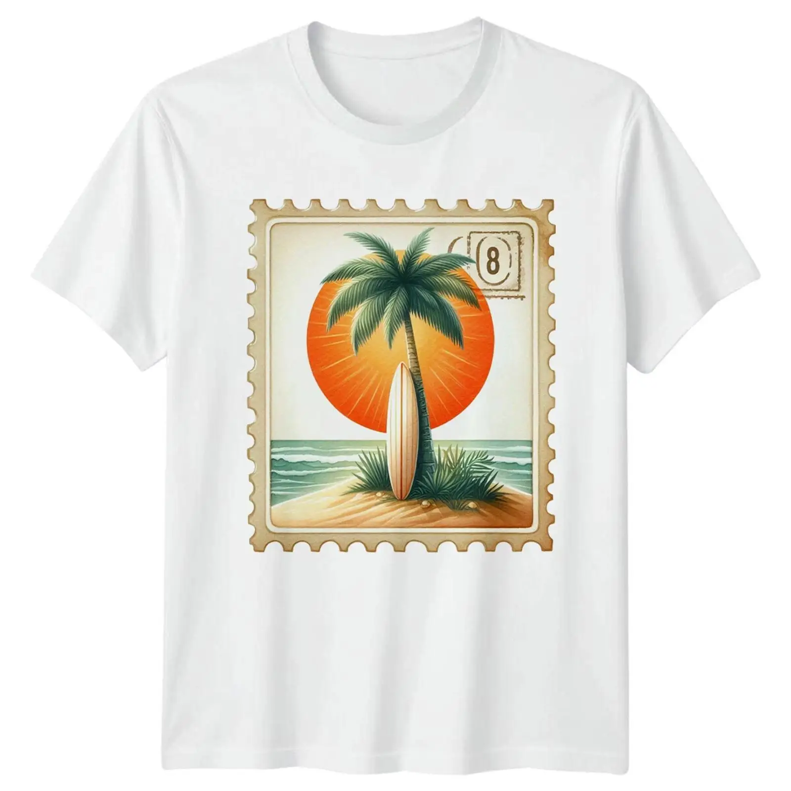 Tropical Beach Surfing Palm Tr - Vintage Fashion Herren review and price