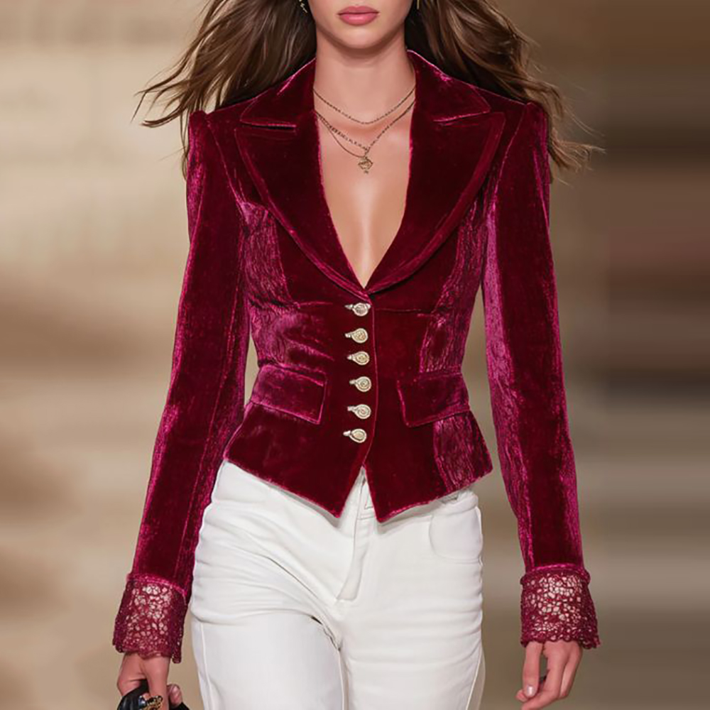 Women's Elegant Velvet Blazer  - Velvet Blazer Vintage review and price