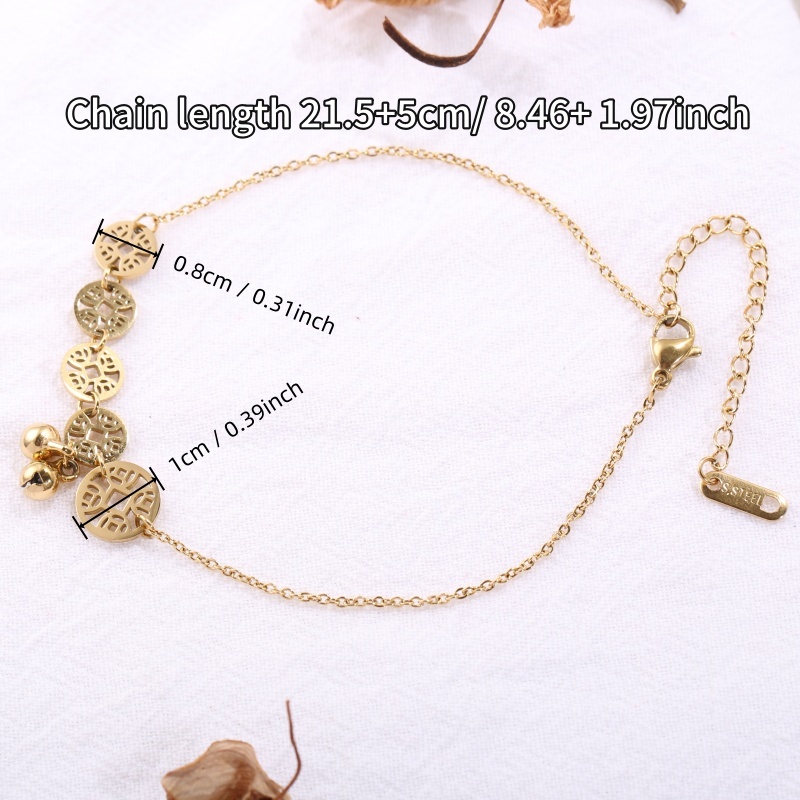 1 Piece Stainless Steel Anklet - Vintage Fashion Market review and price