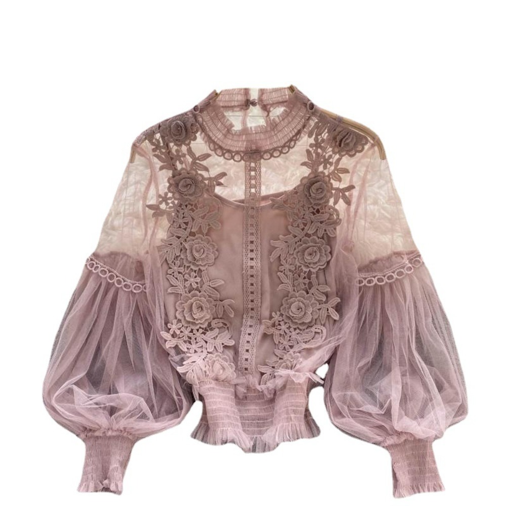 2Pcs/Set Lace Puff Long Sleeve - Vintage Victorian Fashion review and price