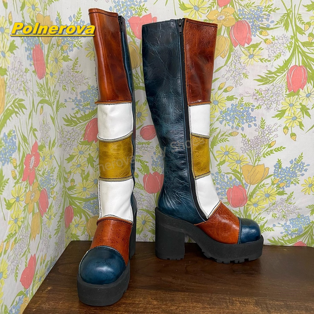 Women Retro Patchwork Leather  - Vintage Fashion In 2026 review and price