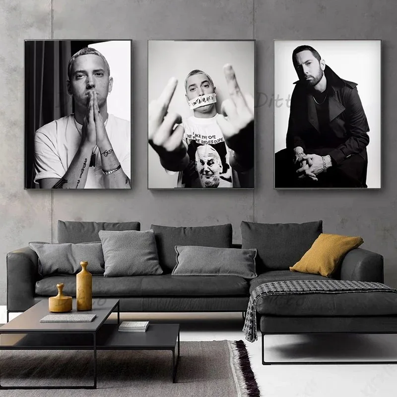 Hip Hop Rapper Singer Eminem V - Vintage Fashion Prints For Wall review and price
