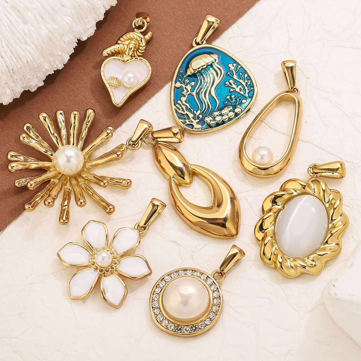 1Pcs 18K Gold Plated Stainless - Vintage Fashion Online review and price