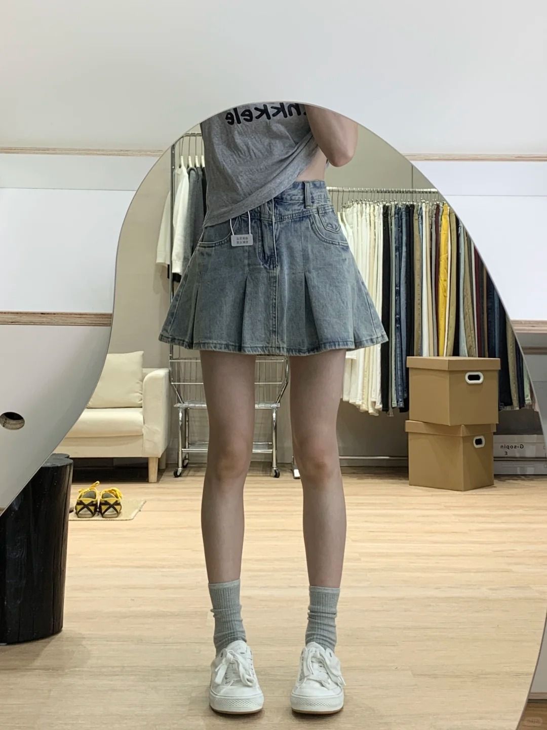 Women High Waist Denim Pleated - Vintage Fashion Jeans review and price