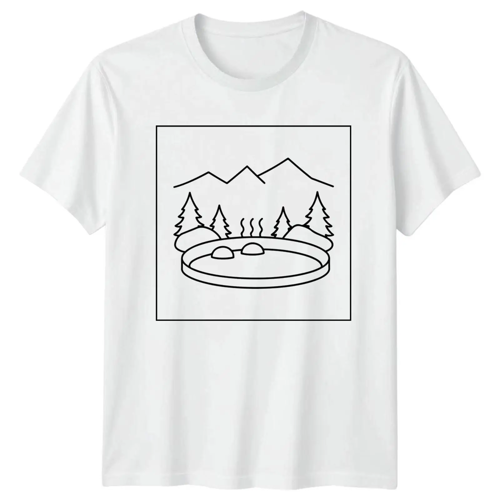 Outdoor Hot Spring Landscape H - Vintage Fashion Herren review and price