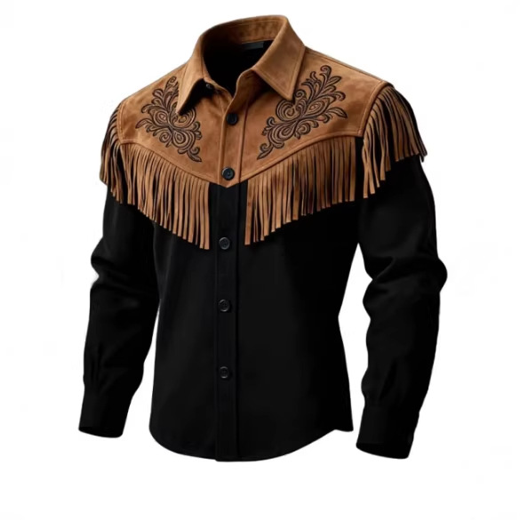 Unique Design Brown Tassel Lea - Velvet Blazer Vintage review and price