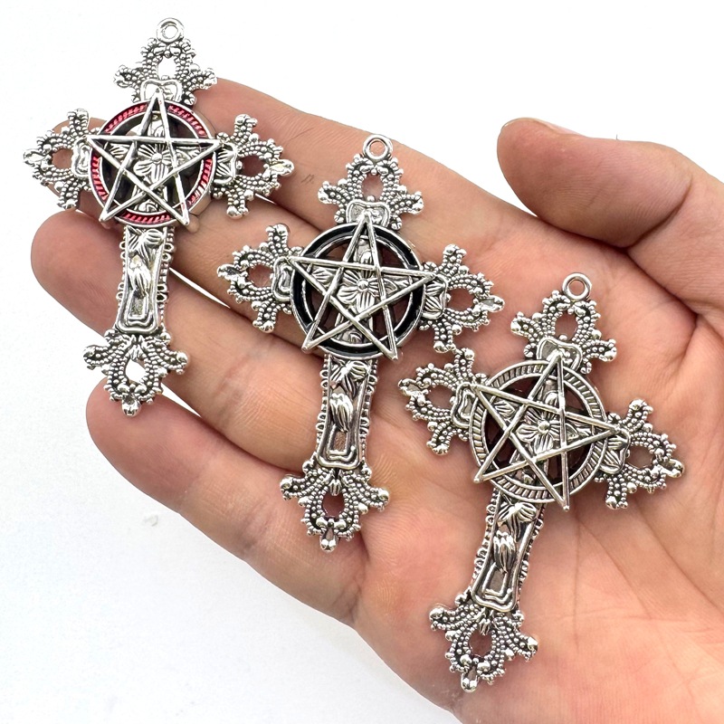 2pcs 30x15mm Gothic Big Cross  - Vintage Fashion Online review and price