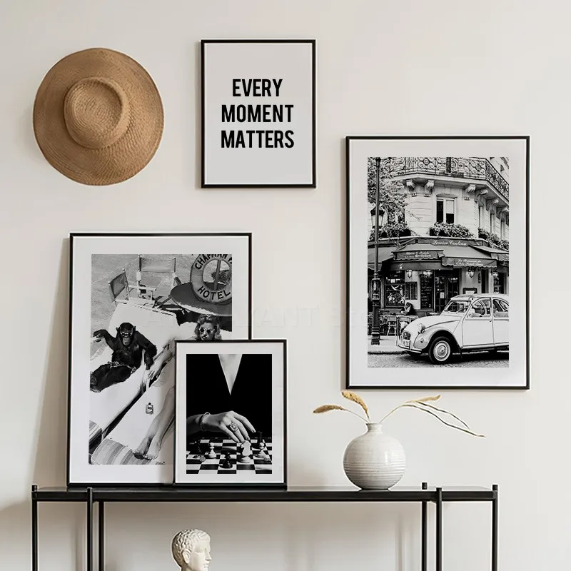Black and White Vintage Wall A - Vintage Fashion Prints For Wall review and price