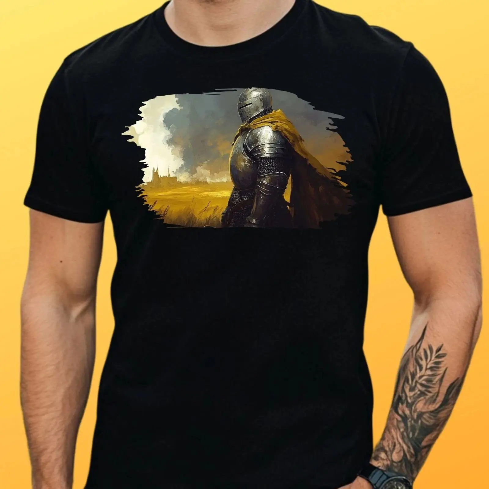 T Shirt Herren Ritterrüstung M - Vintage Fashion Herren review and price