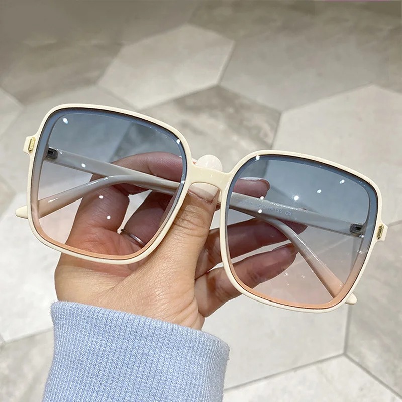 Vintage Oversized Square Sungl - Vintage Fashion Female review and price