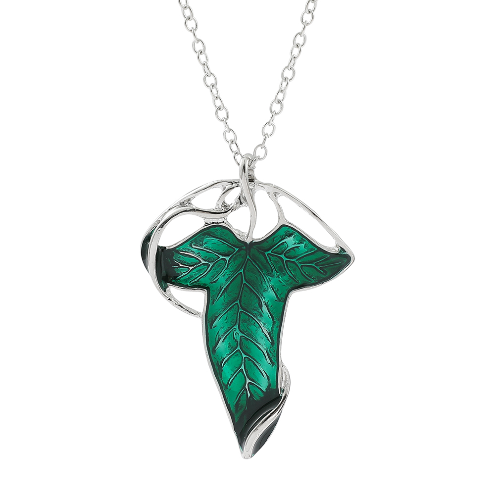 Vintage Green Leaf Pendant Nec - Vintage Fashion Online review and price