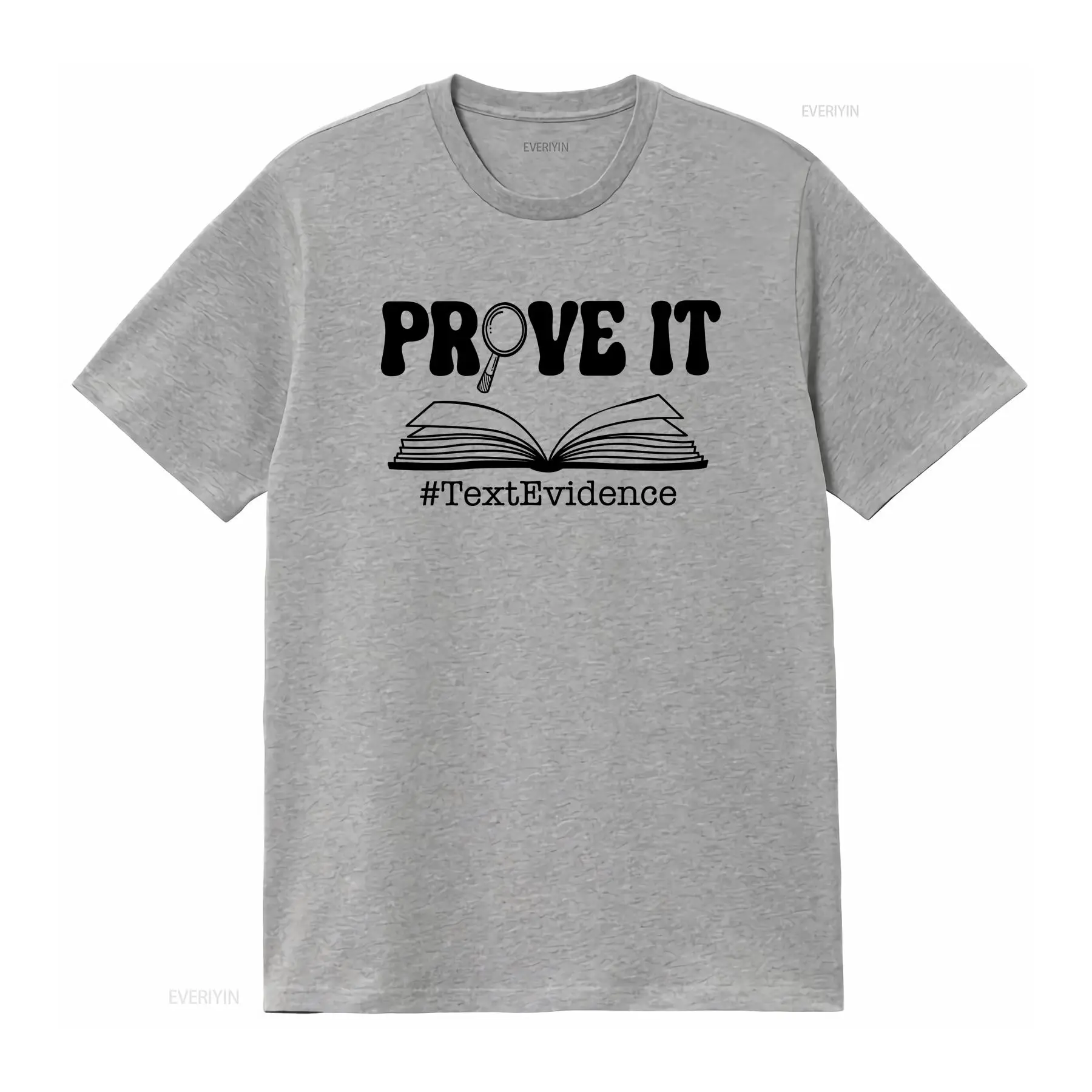Prove it Text Evidence T Shirt - Vintage Fashion Research review and price