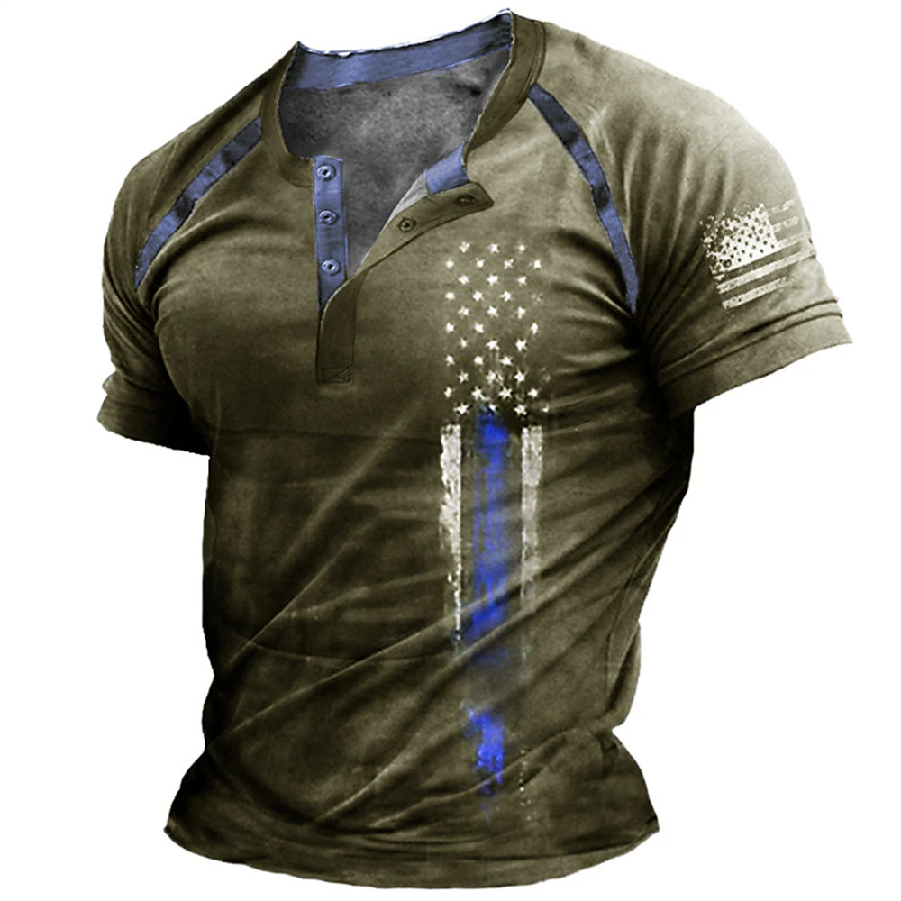 Funny 3D American Flag Print M - Vintage Victorian Fashion review and price