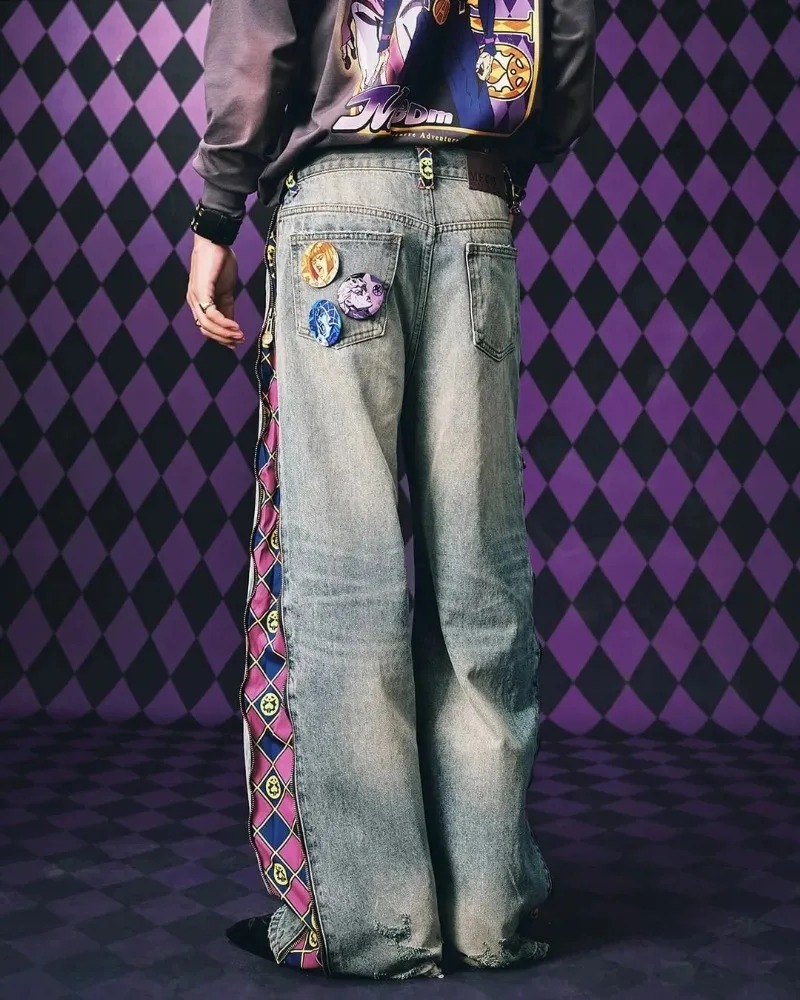 Y2K Streetwear Men Hip Hop Har - Vintage Fashion Jeans review and price