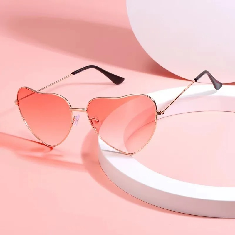 Fashion Heart Shaped Metal Sun - Vintage Fashion Girl review and price