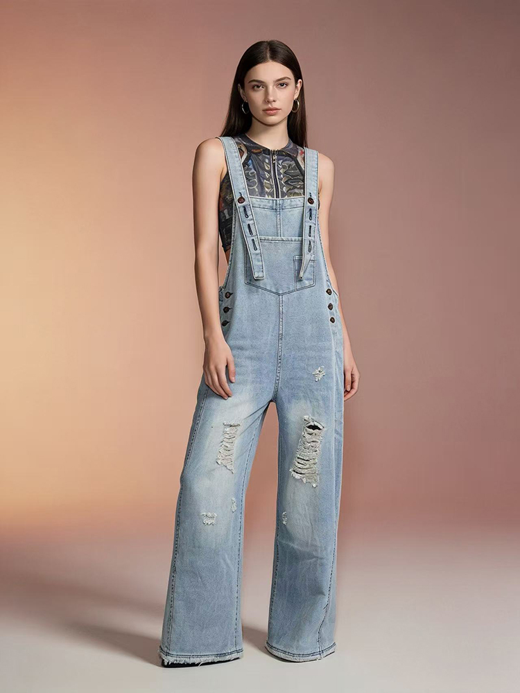 Fashion Retro Ripped Hole Deni - Vintage Fashion Jeans review and price
