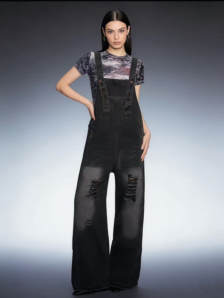 Fashion Retro Ripped Hole Deni - Vintage Fashion Jeans review and price