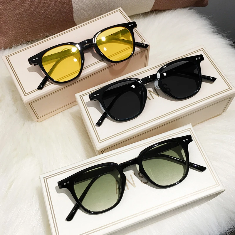 Vintage Square Sunglasses Unis - Vintage Fashion Female review and price