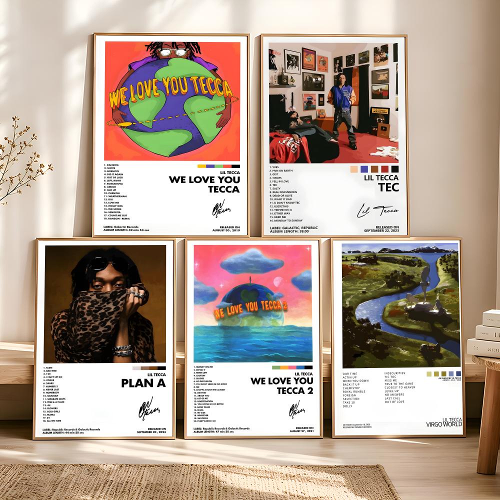 L-lil Tecca ABLUM Cover Painti - Vintage Fashion Prints For Wall review and price