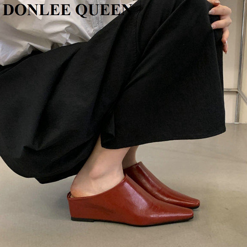 Women Fashion Close Toe Mule S - Vintage Fashion Female review and price