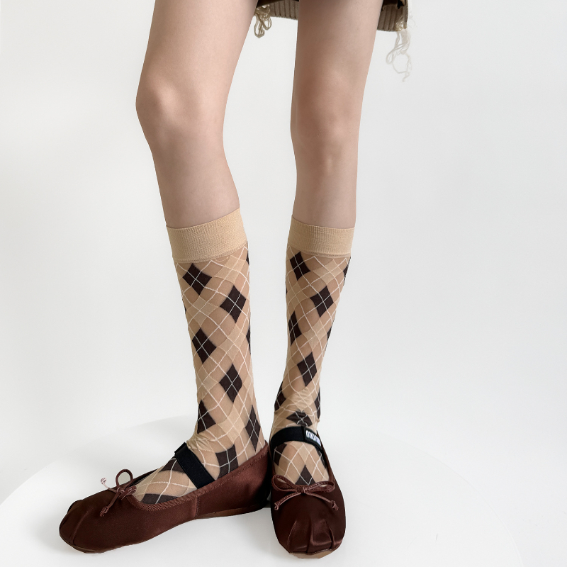 Women Socks College Style Plai - Velvet Blazer Vintage review and price
