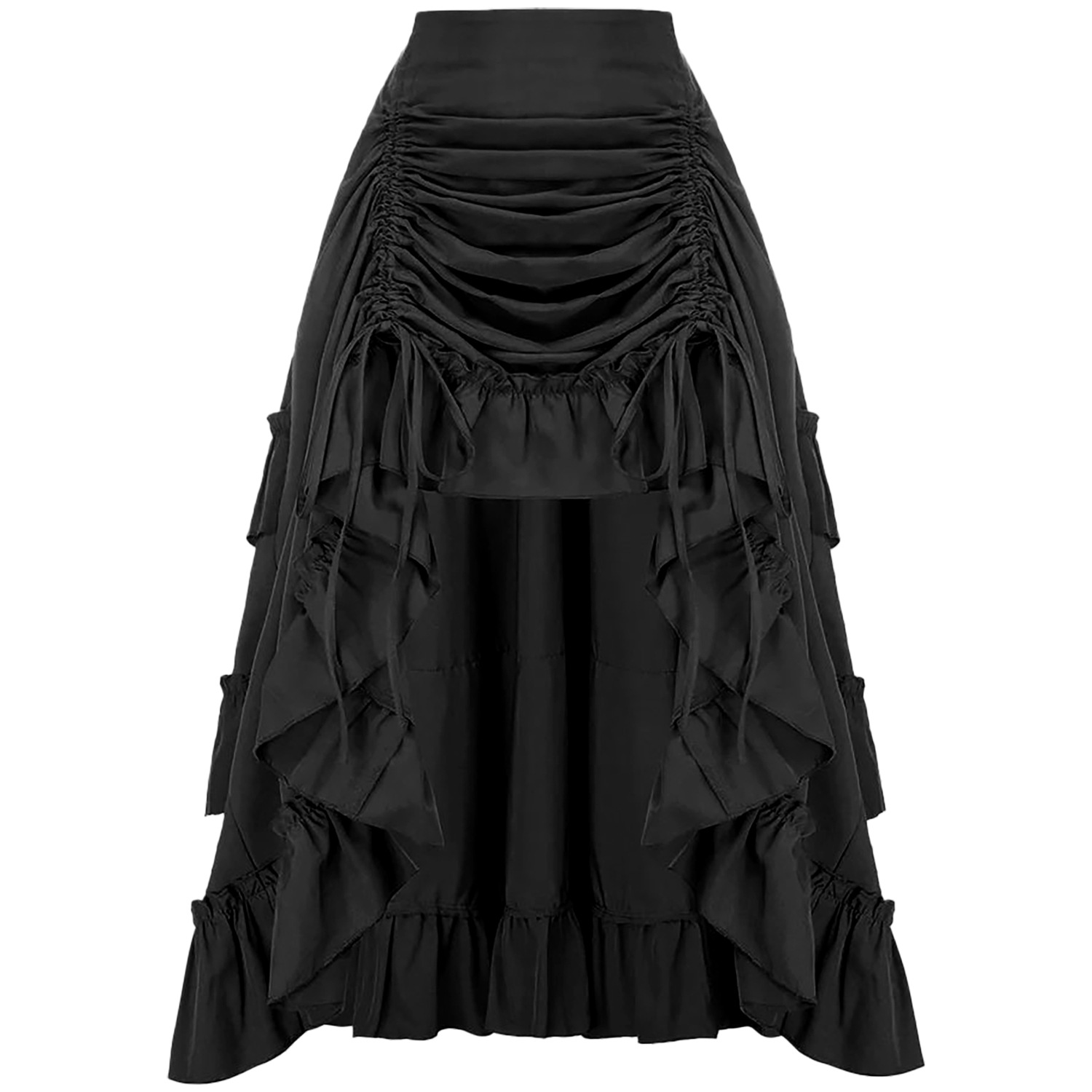 Ruffled High Waisted Long Vict - Vintage Victorian Fashion review and price