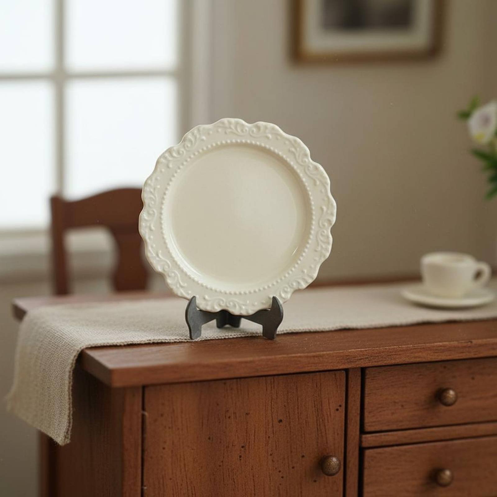 Miniature Dinner Plate Decorat - Vintage Fashion Plates Toy review and price
