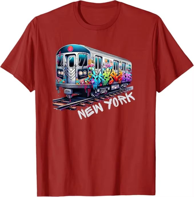 New York Train Graffiti Style  - Vintage Fashion Nyc review and price
