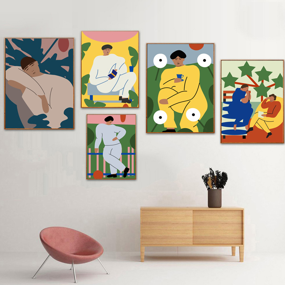 Abstract Vintage Fashion Figur - Vintage Fashion Prints For Wall review and price