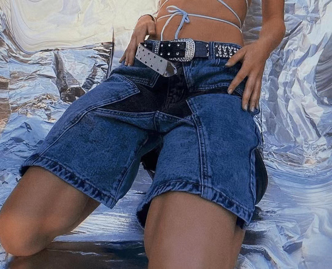 Stars Patchwork Women Short Je - Vintage Fashion Jeans review and price