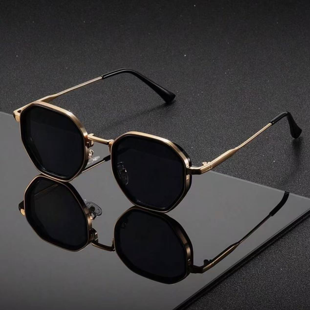 1 Pair Unisex Round Metal Fash - Vintage Fashion Female review and price